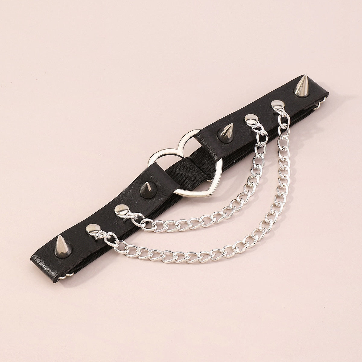 Peris Gems Elastic Leather Thigh Garters - Gothic Thigh Garter with Spikes and Chains SHEIN Amazon Temu