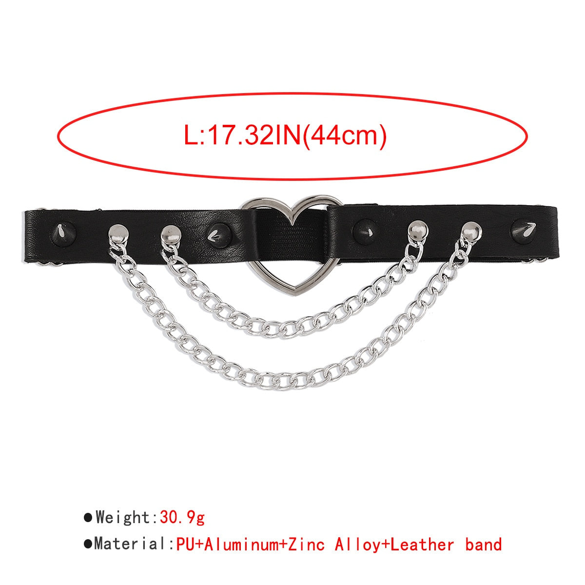 Peris Gems Elastic Leather Thigh Garters - Gothic Thigh Garter with Spikes and Chains SHEIN Amazon Temu