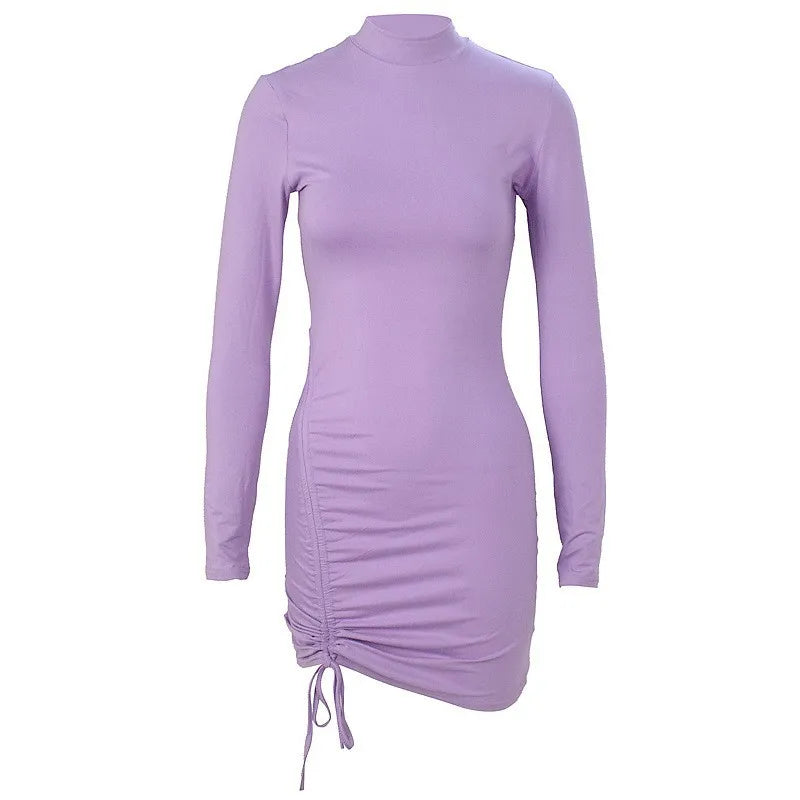 Peris Gems Elegant Lace Up Dress Solid Pleated Slim Fit Party Bodycon Female Sexy Mini Dresses Purple Black Vestidos Elegant Lace Up Dress Solid Pleated Slim Fit Party Bodycon Female Sexy Mini Dresses Purple Black Vestidos SHEIN Amazon Temu