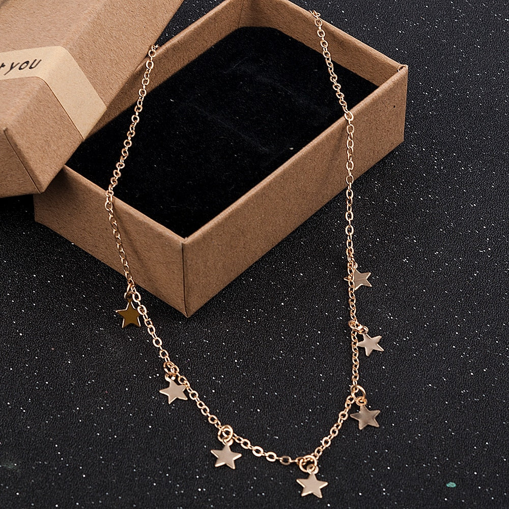 Peris Gems Elegant Star Pendant Choker Necklace for Women SHEIN Amazon Temu