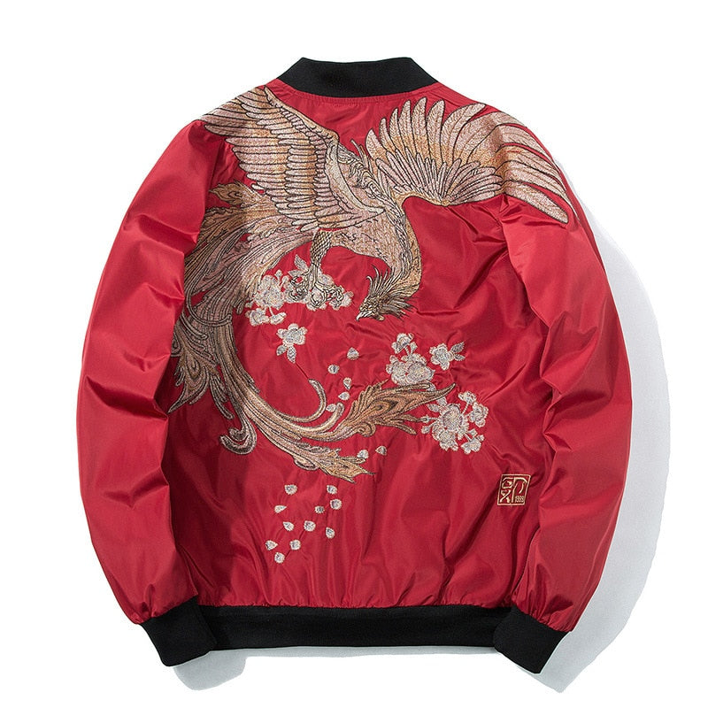 Peris Gems Embroidered Bird Bomber Jacket for Men | Street Fashion Jackets Embroidered Bird Bomber Jacket for Men Street Fashion Jacket SHEIN Amazon Temu