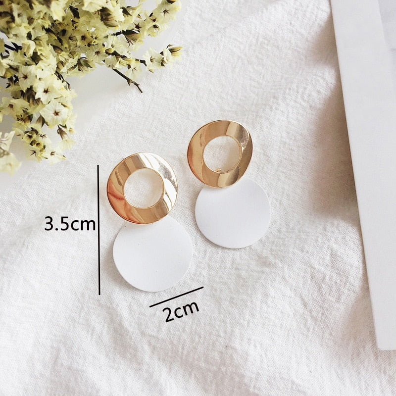 Peris Gems ES3768 White Flower Pearl Drop Earrings Collection for Women SHEIN Amazon Temu