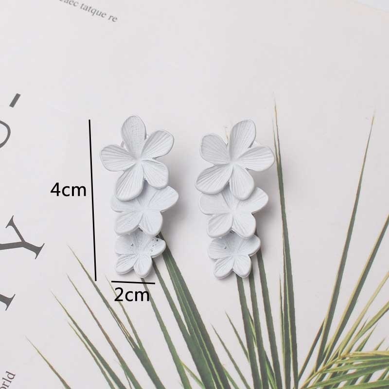Peris Gems ES4155 White Flower Pearl Drop Earrings Collection for Women SHEIN Amazon Temu