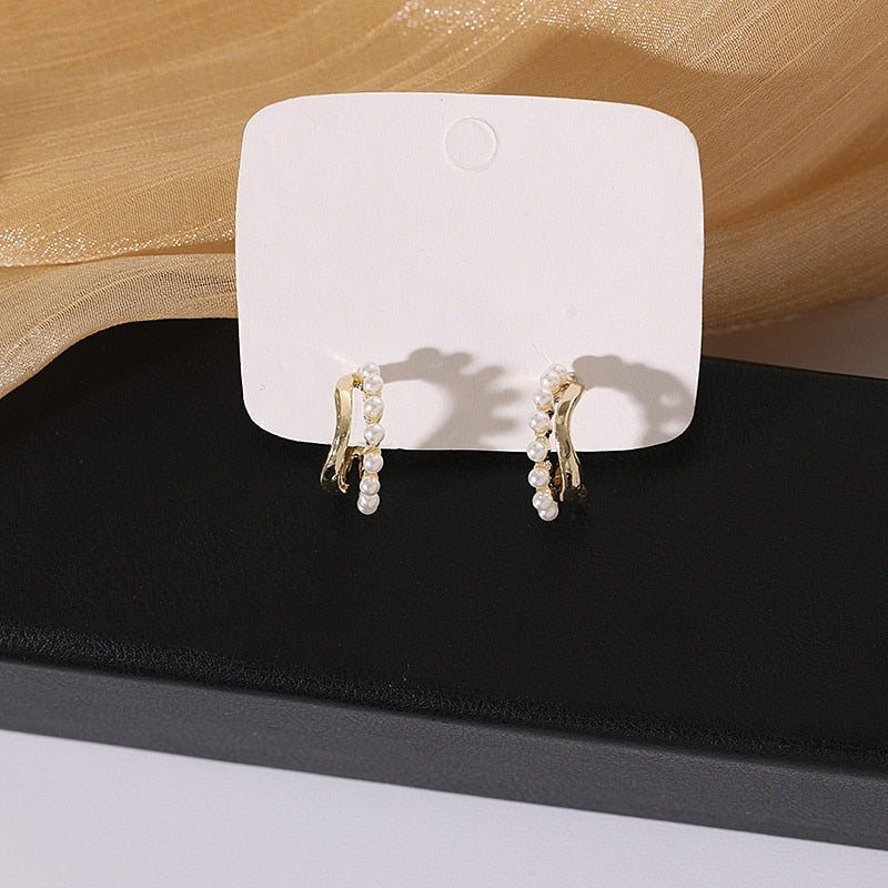 Peris Gems ES4220 White Flower Pearl Drop Earrings Collection for Women SHEIN Amazon Temu