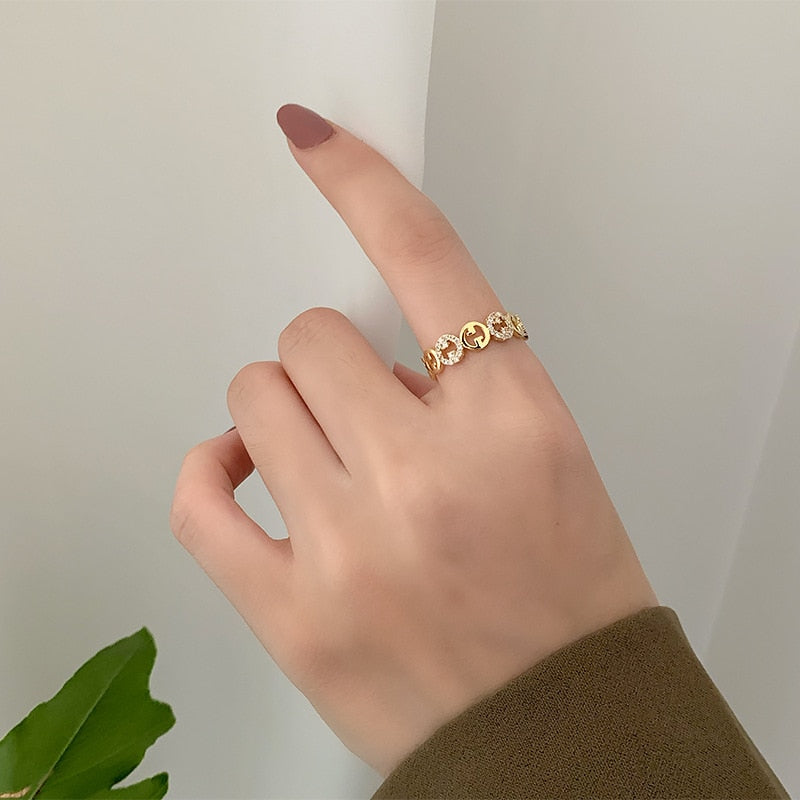 Peris Gems Exquisite Adjustable Diamond Heart Rings for Women SHEIN Amazon Temu