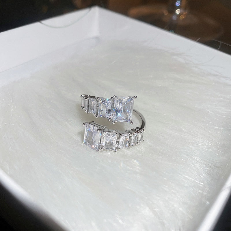 Peris Gems Exquisite Adjustable Diamond Heart Rings for Women SHEIN Amazon Temu