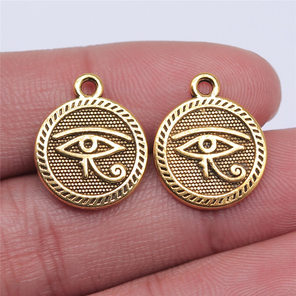 Peris Gems Eye of Horus 10pc 15mm Double Sided Pendant Charms for Jewelry DIY Eye of Horus 10pc 15mm Double Sided Pendant Charms SHEIN Amazon Temu