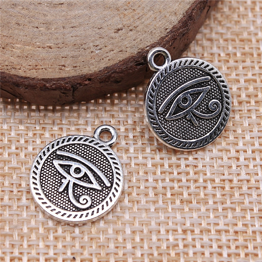 Peris Gems Eye of Horus 10pc 15mm Double Sided Pendant Charms for Jewelry DIY Eye of Horus 10pc 15mm Double Sided Pendant Charms SHEIN Amazon Temu