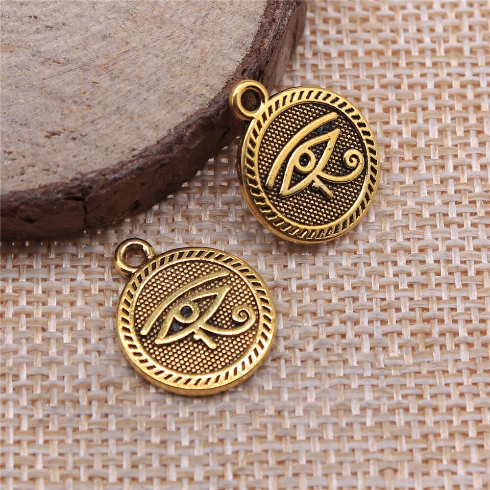 Peris Gems Eye of Horus 10pc 15mm Double Sided Pendant Charms for Jewelry DIY Eye of Horus 10pc 15mm Double Sided Pendant Charms SHEIN Amazon Temu