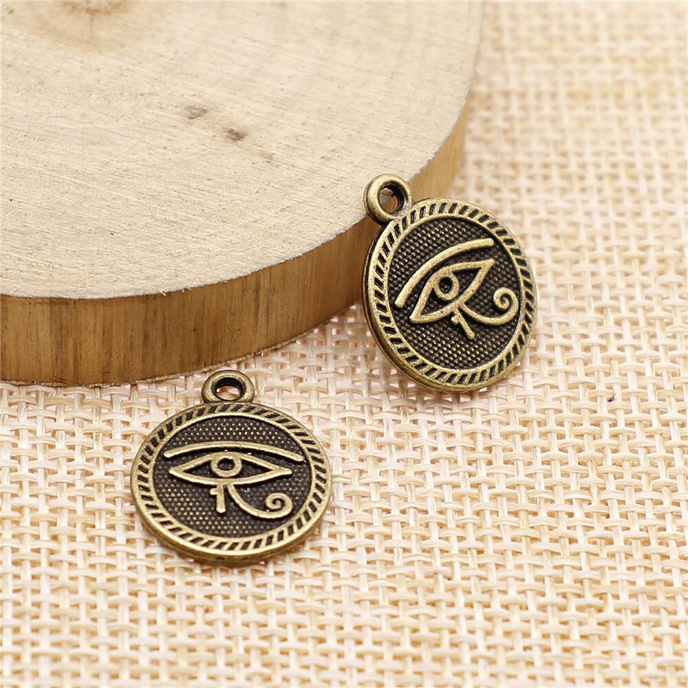 Peris Gems Eye of Horus 10pc 15mm Double Sided Pendant Charms for Jewelry DIY Eye of Horus 10pc 15mm Double Sided Pendant Charms SHEIN Amazon Temu
