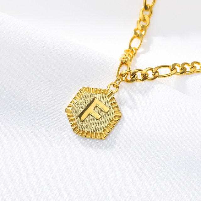 Peris Gems F Dainty A-Z Letter Hexagon Anklets Unisex | Gold Initial Letter Leg Chain Dainty A-Z Letter Hexagon Anklets Unisex Gold Initial Letter SHEIN Amazon Temu