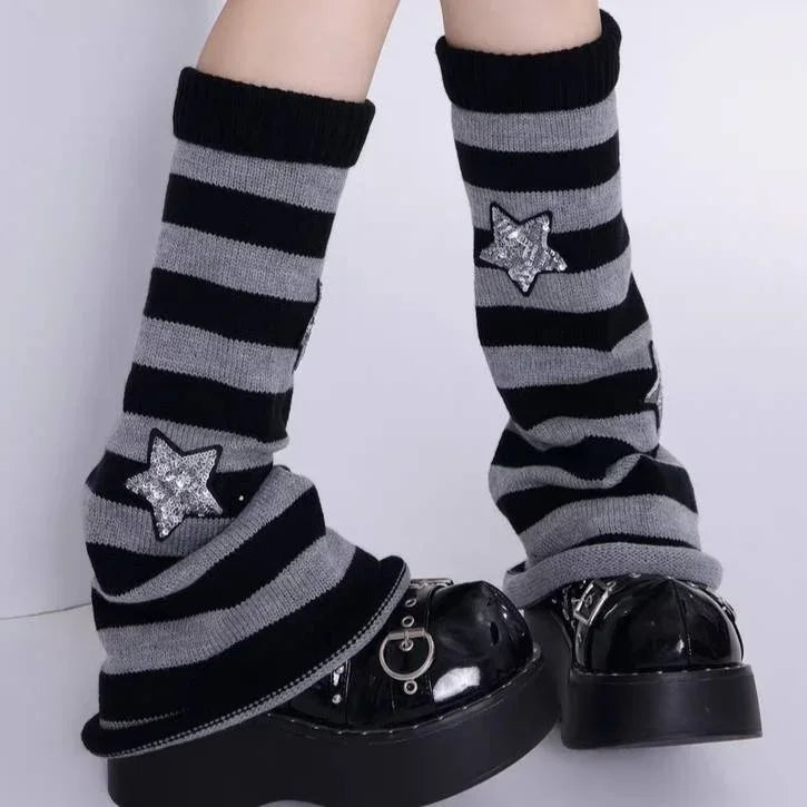 Peris Gems F grey / One Size Y2K Punk Knitted Leg Warmers Star Gothic Cross Harajuku Women Heart Two Side Wear Loose Fit Leg Covers Sock JK Thigh High Lolita Y2K Punk Knitted Leg Warmers Star Gothic Cross Harajuku Women Heart Two Side Wear Loose Fit Leg Covers Sock JK Thigh High Lolita SHEIN Amazon Temu