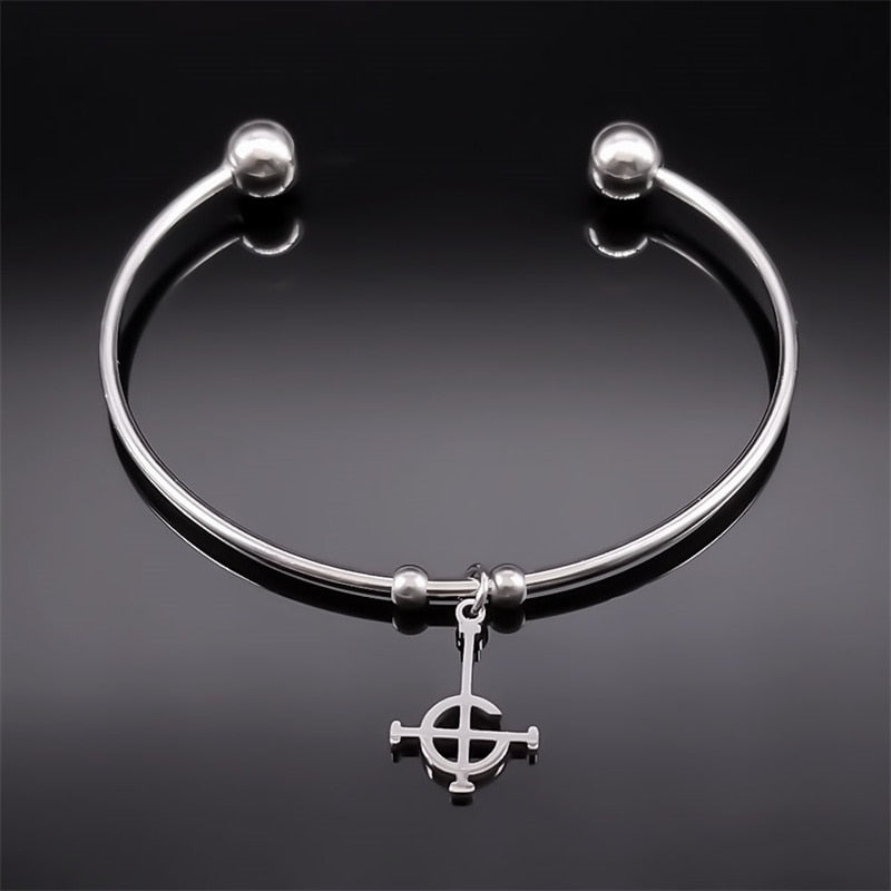 Peris Gems F SR Stainless Silver Ghoul Cross Bracelets for Women SHEIN Amazon Temu