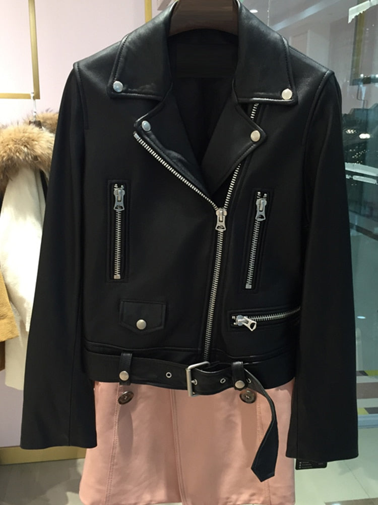 Peris Gems Faux Leather Zipper Jacket for Women | Leather Rockstar Designer Jacket Faux Leather Zipper Jacket for Women Leather Rockstar Jacket SHEIN Amazon Temu