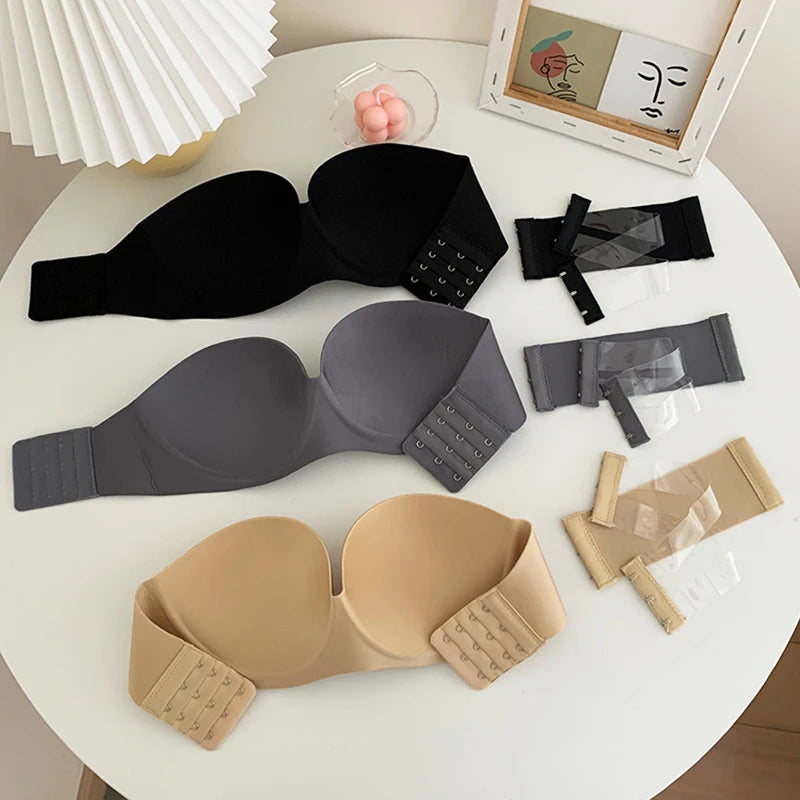 Peris Gems FINETOO Sexy Strapless Bras Women Wireless Bralette Soft Female Underwear Ladies Seamless Bras Invisible Bra With 2pcs Straps FINETOO Sexy Strapless Bras Women Wireless Bralette Soft Female Underwear Ladies Seamless Bras Invisible Bra With 2pcs Straps SHEIN Amazon Temu