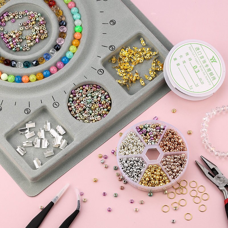Peris Gems Flocked Bead Measuring & Designing Board for Jewelry DIY Crafts Flocked Bead Measuring & Designing Board for Jewelry DIY SHEIN Amazon Temu