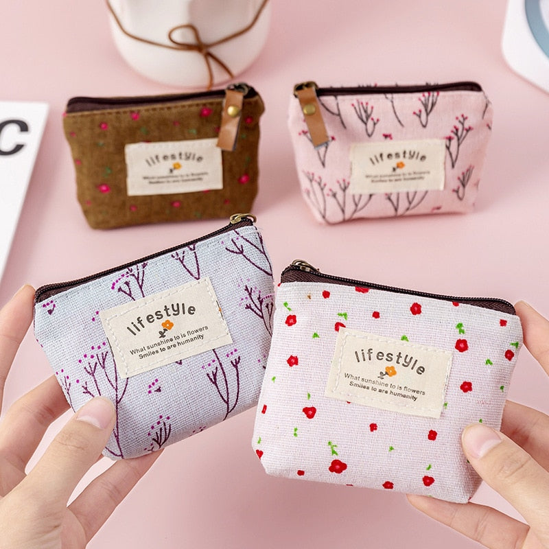 Peris Gems Flower Pattern Coin Purses for Women | Canvas Coil Money Wallets Flower Pattern Coin Purses for Women | Canvas Money Wallets SHEIN Amazon Temu