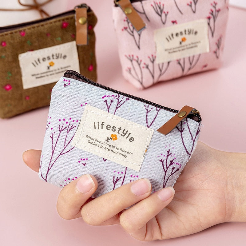 Peris Gems Flower Pattern Coin Purses for Women | Canvas Coil Money Wallets Flower Pattern Coin Purses for Women | Canvas Money Wallets SHEIN Amazon Temu