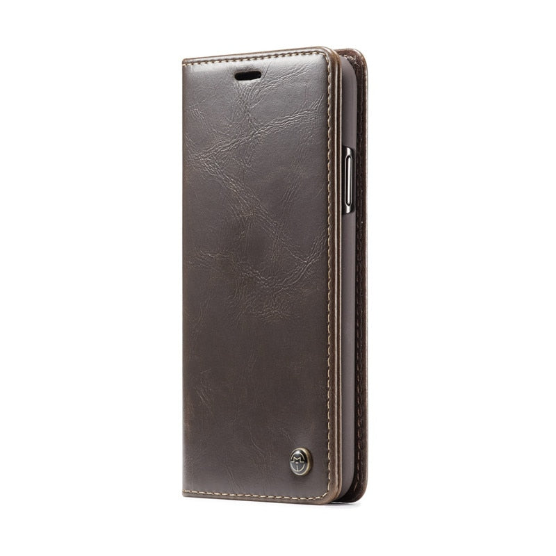 Peris Gems for iPhone 11Pro Max / Brown Magnetic Leather Wallet iPhone Cover Case | Card Holder Phone Case Magnetic Leather Wallet iPhone Cover Card Holder Case SHEIN Amazon Temu
