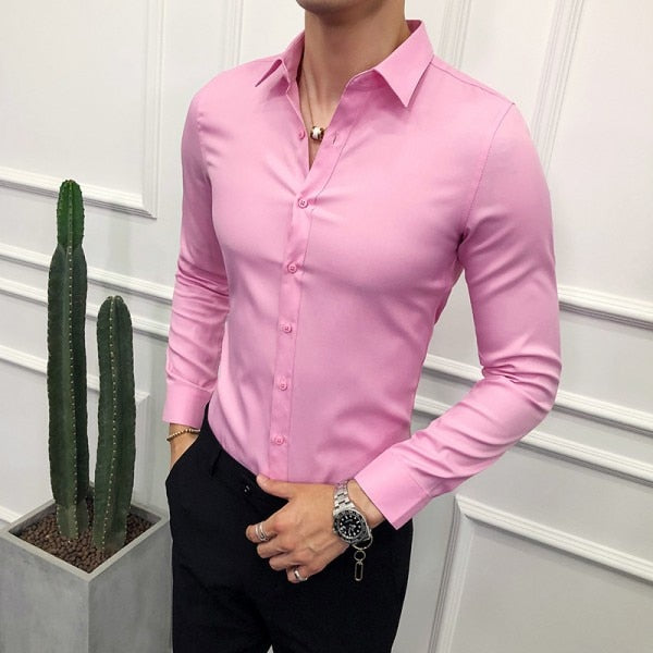 Peris Gems Formal Business Button Up Shirt for Men | Fit Dress Shirt SHEIN Amazon Temu