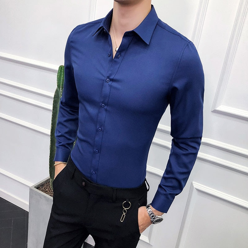 Peris Gems Formal Business Button Up Shirt for Men | Fit Dress Shirt SHEIN Amazon Temu
