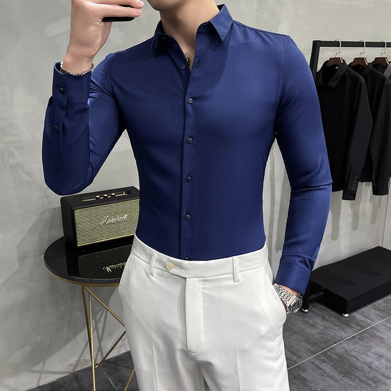 Peris Gems Formal Business Button Up Shirt for Men | Fit Dress Shirt SHEIN Amazon Temu