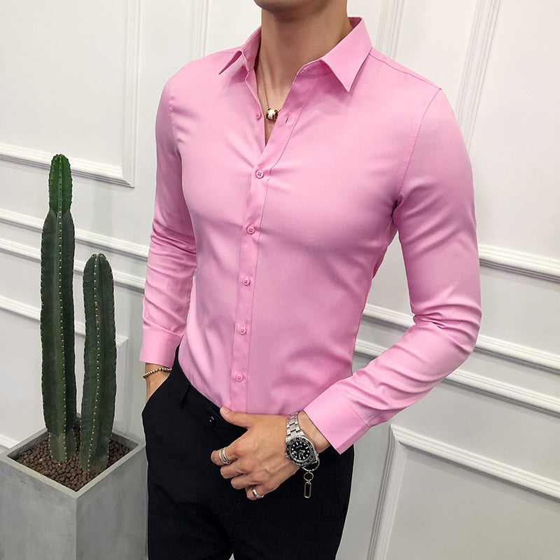 Peris Gems Formal Business Button Up Shirt for Men | Fit Dress Shirt SHEIN Amazon Temu