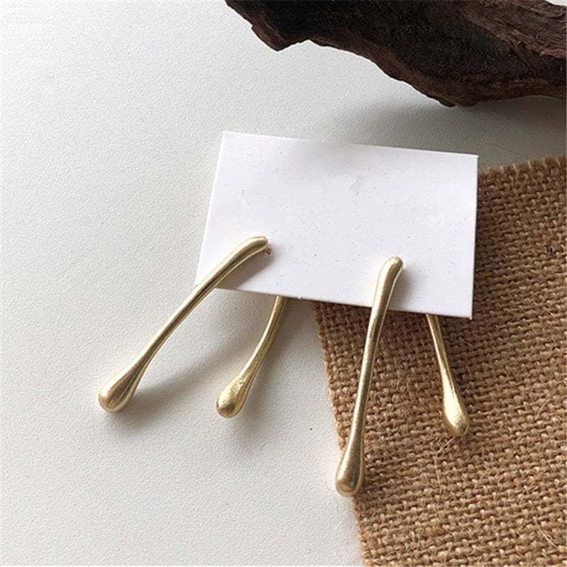 Peris Gems French Waterdrop Dangle Earrings for Women | Silver Gold Metal Tassel Stud Earrings SHEIN Amazon Temu