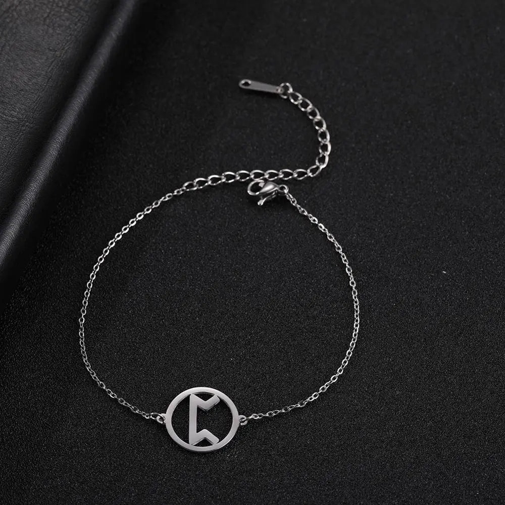 Peris Gems Fruit / Silver Nordic Viking Rune Charm Stainless Bracelets Unisex SHEIN Amazon Temu