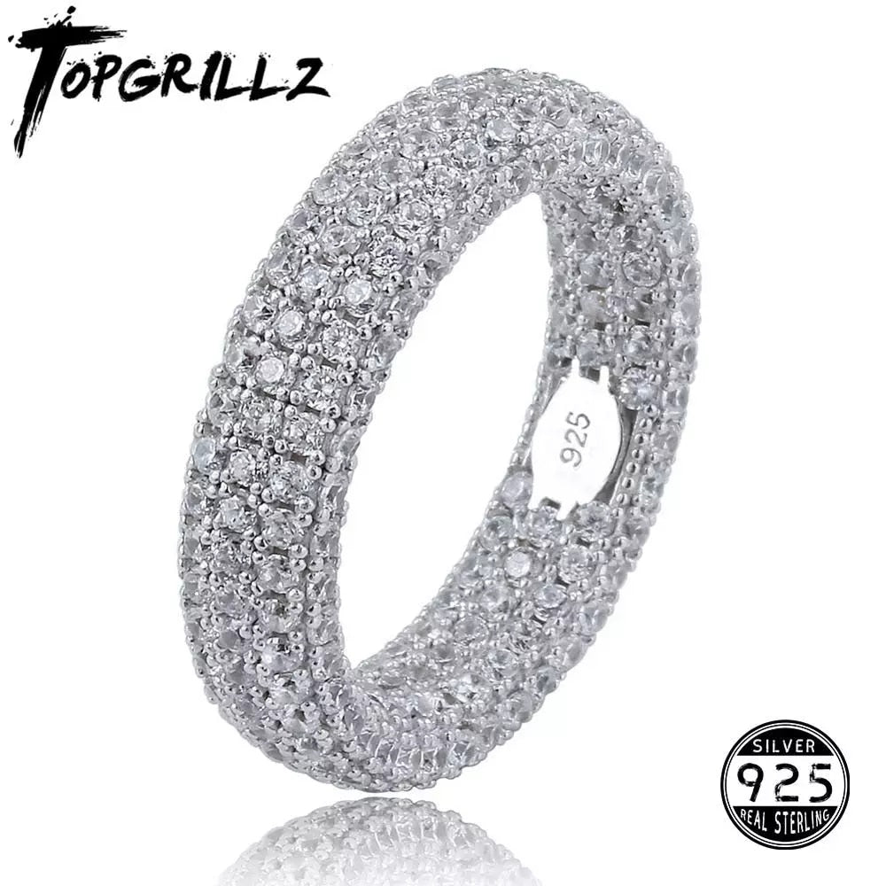 Peris Gems Full Diamond Engagement Ring for Women | Sterling Silver Rings Full Diamond Engagement Ring for Women Sterling Silver Rings SHEIN Amazon Temu
