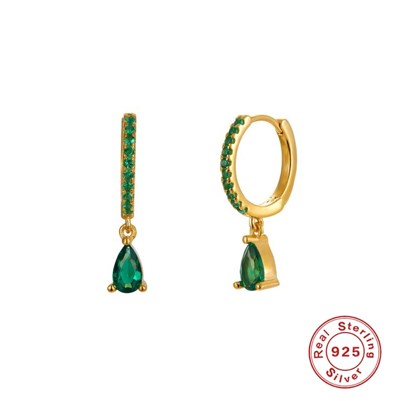 Peris Gems G Gold Diamond Stud Turquoise Hoop Earrings for Women | Sterling Silver Gold Earrings SHEIN Amazon Temu