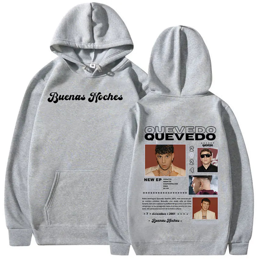 Peris Gems Gary / XXXL Rapper QUEVEDO Tour 2024 Graphic hoodie Men&