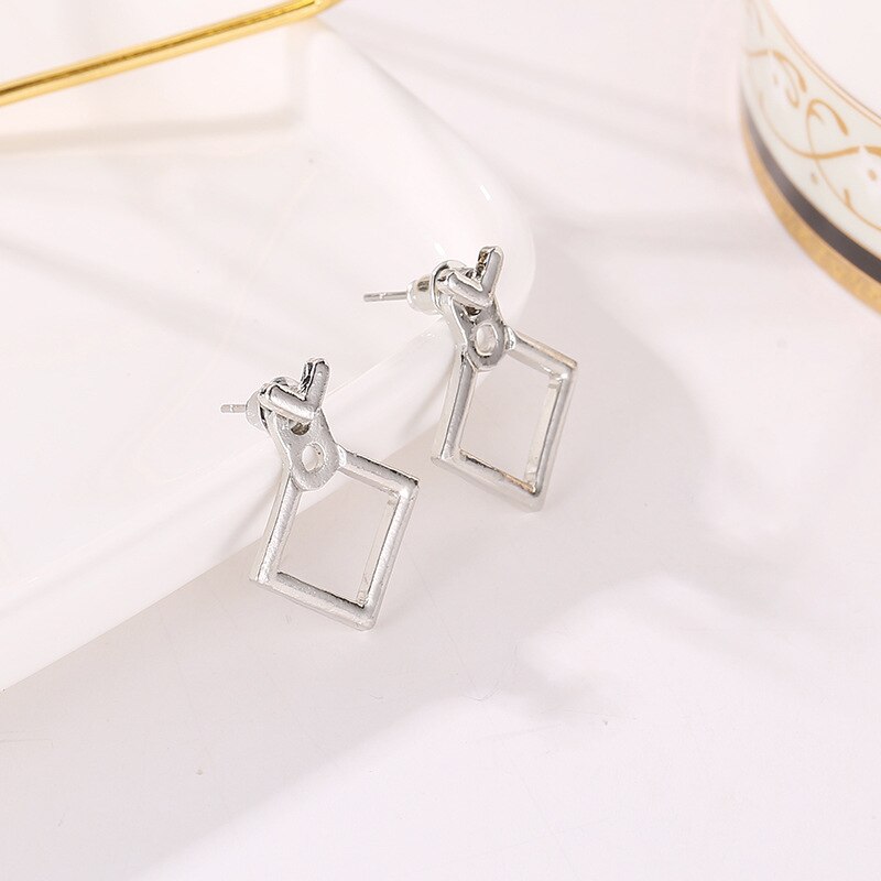 Peris Gems Geometric Square Stud Dangle Earrings for Women SHEIN Amazon Temu