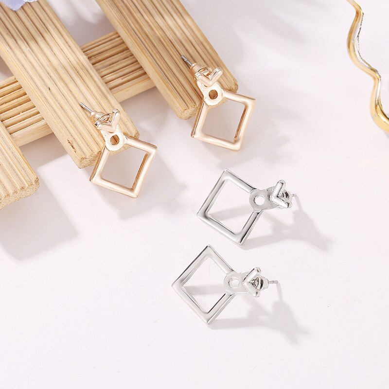 Peris Gems Geometric Square Stud Dangle Earrings for Women SHEIN Amazon Temu