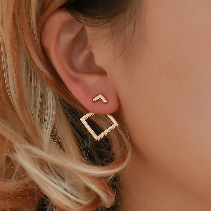 Peris Gems Geometric Square Stud Dangle Earrings for Women SHEIN Amazon Temu