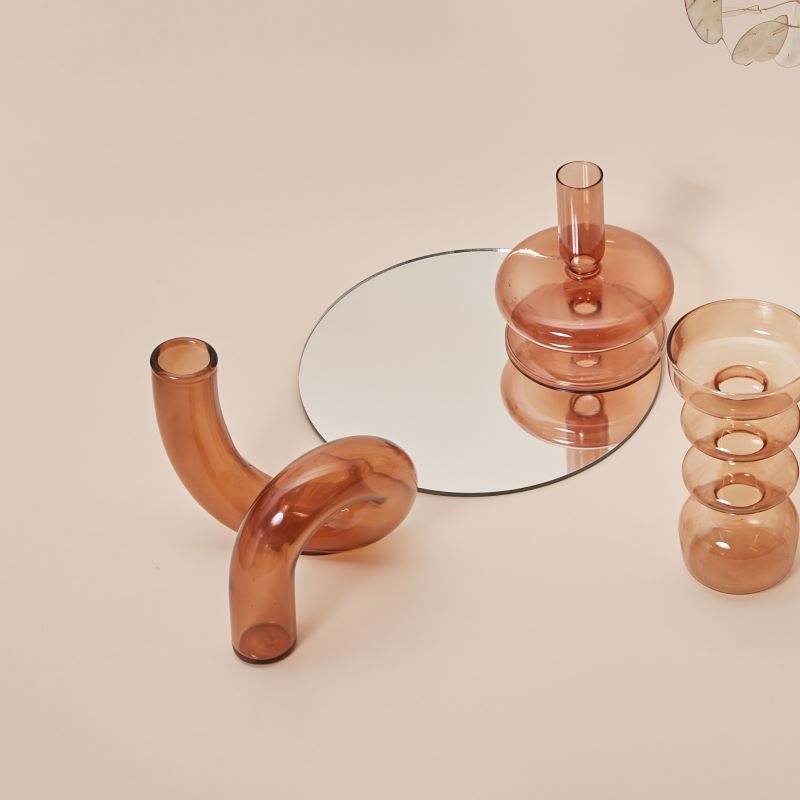 Peris Gems Glass Candlestick Holders | Dinner Candlestick Centerpiece Decoration Glass Candlestick Holders | Dinner Candlestick Decoration SHEIN Amazon Temu