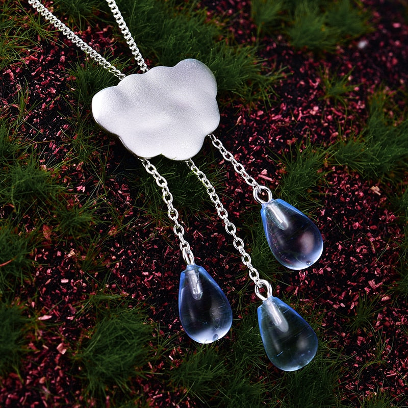 Peris Gems Glass Raining Cloud Tassel Pendant without Necklace Unisex SHEIN Amazon Temu
