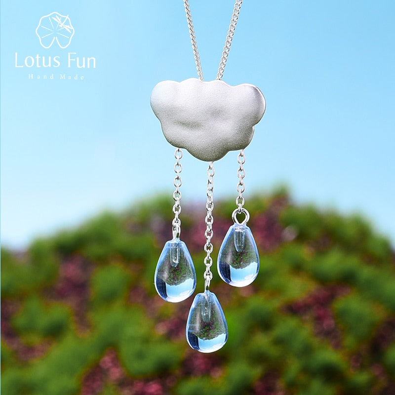 Peris Gems Glass Raining Cloud Tassel Pendant without Necklace Unisex SHEIN Amazon Temu