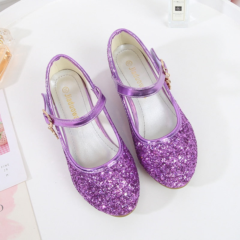 Peris Gems Glitter High Heel Shoes for Girls | Round Toe Princess Heels SHEIN Amazon Temu
