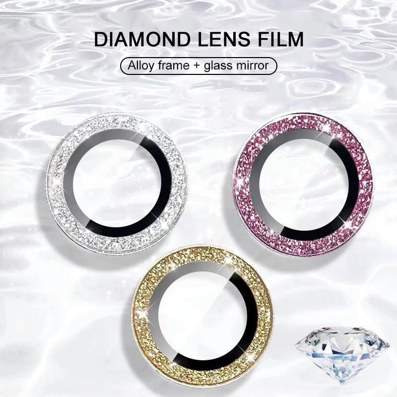 Peris Gems Glittery Diamond Camera Lens Protector Cap For iPhone | Glass Camera Metal Rings SHEIN Amazon Temu