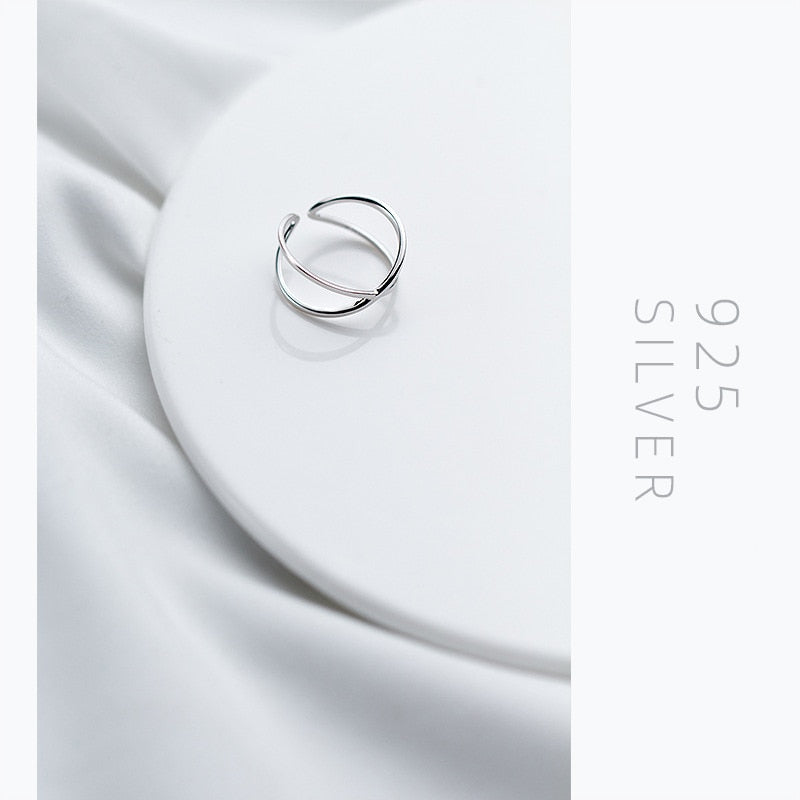 Peris Gems Glossy Crossing X Shaped Ring for Women | Adjustable Silver Ring Glossy Crossing X Shaped Ring for Women | Adjustable Ring SHEIN Amazon Temu