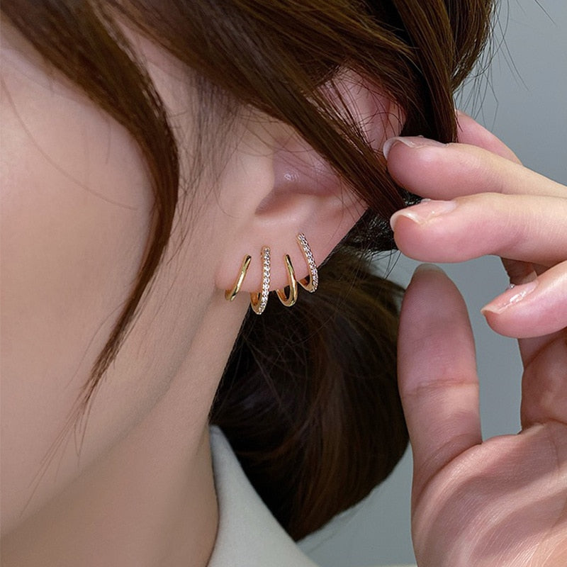 Peris Gems gold 3 Gold Waterdrop Earrings | Women&