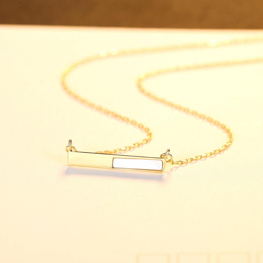 Peris Gems Gold / 40cm add 5cm Rectangular Slide Necklace for Women | Sterling Silver Gold SHEIN Amazon Temu
