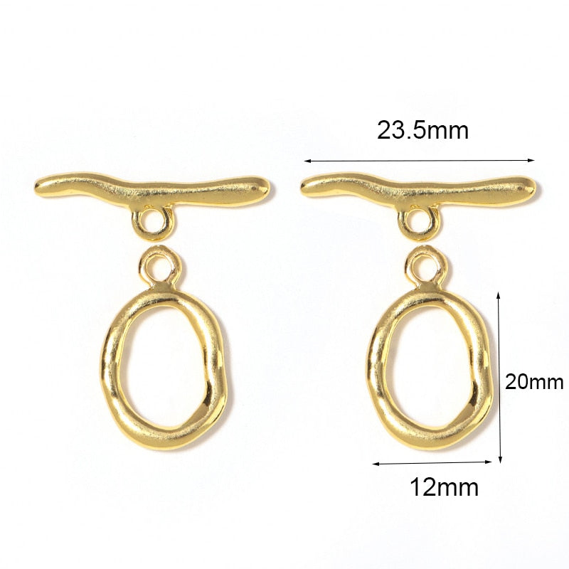Peris Gems gold 5 sets Irregular Curved OT Toggle Clasps for DIY Jewelry Making SHEIN Amazon Temu