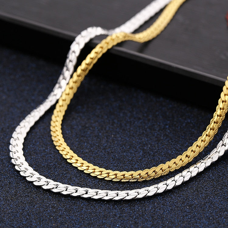 Peris Gems Gold Cuban Chain Necklace Unisex | 18k Gold Plated SHEIN Amazon Temu