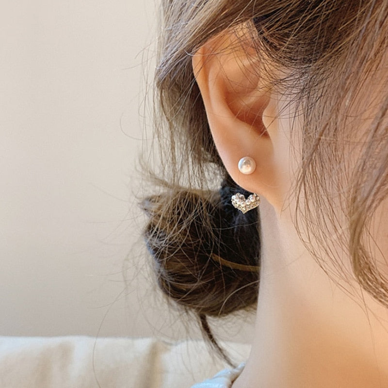Peris Gems Gold Dangle Stud Earrings for Women | Pearl Earrings SHEIN Amazon Temu