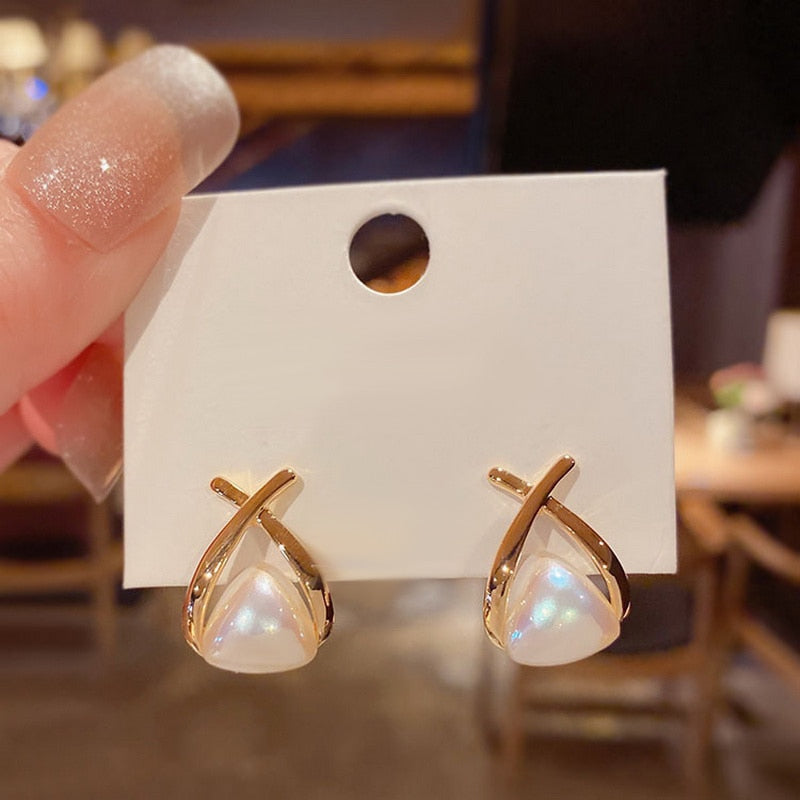 Peris Gems Gold Dangle Stud Earrings for Women | Pearl Earrings SHEIN Amazon Temu