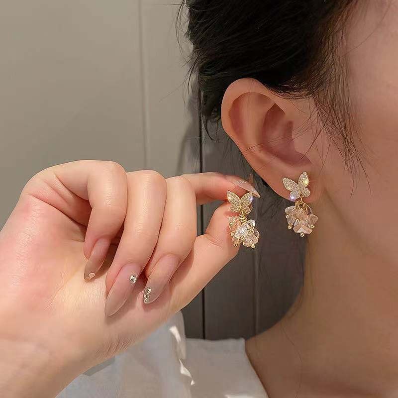Peris Gems Gold Dangle Stud Earrings for Women | Pearl Earrings SHEIN Amazon Temu