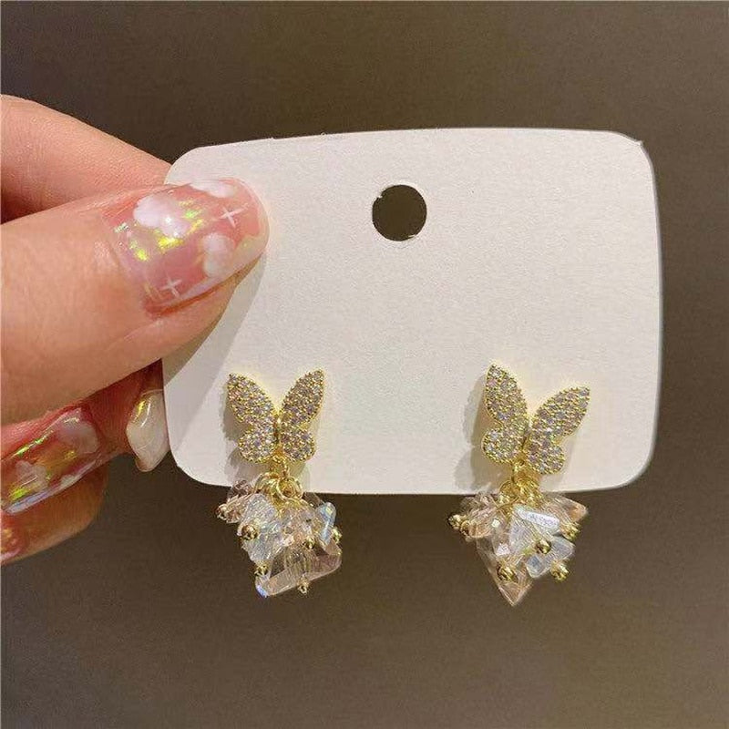 Peris Gems Gold Dangle Stud Earrings for Women | Pearl Earrings SHEIN Amazon Temu