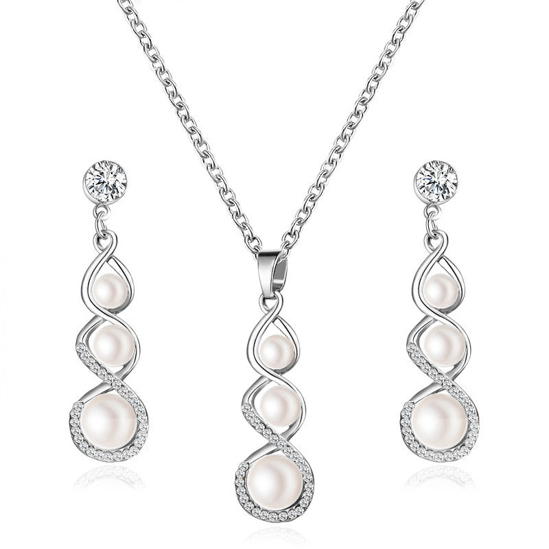 Peris Gems Gold Diamond Necklace and Earrings Set | Diamond Jewelry Sets SHEIN Amazon Temu